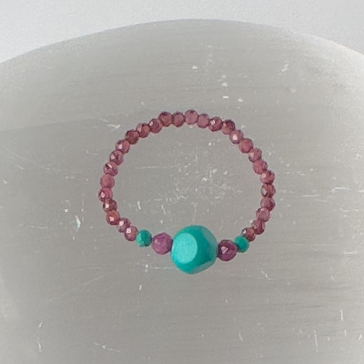 Courage Healing Crystal Ring for Leo, Capricorn, Sagittarius and Scorpio