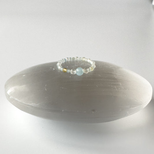 Courage Healing Crystal ring for Gemini, Aries, Libra or Scorpio