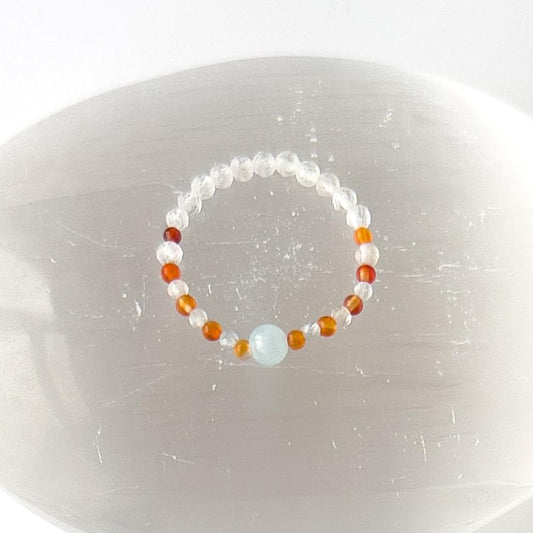 Courage birthstone Healing Crystal ring for Taurus or Aries