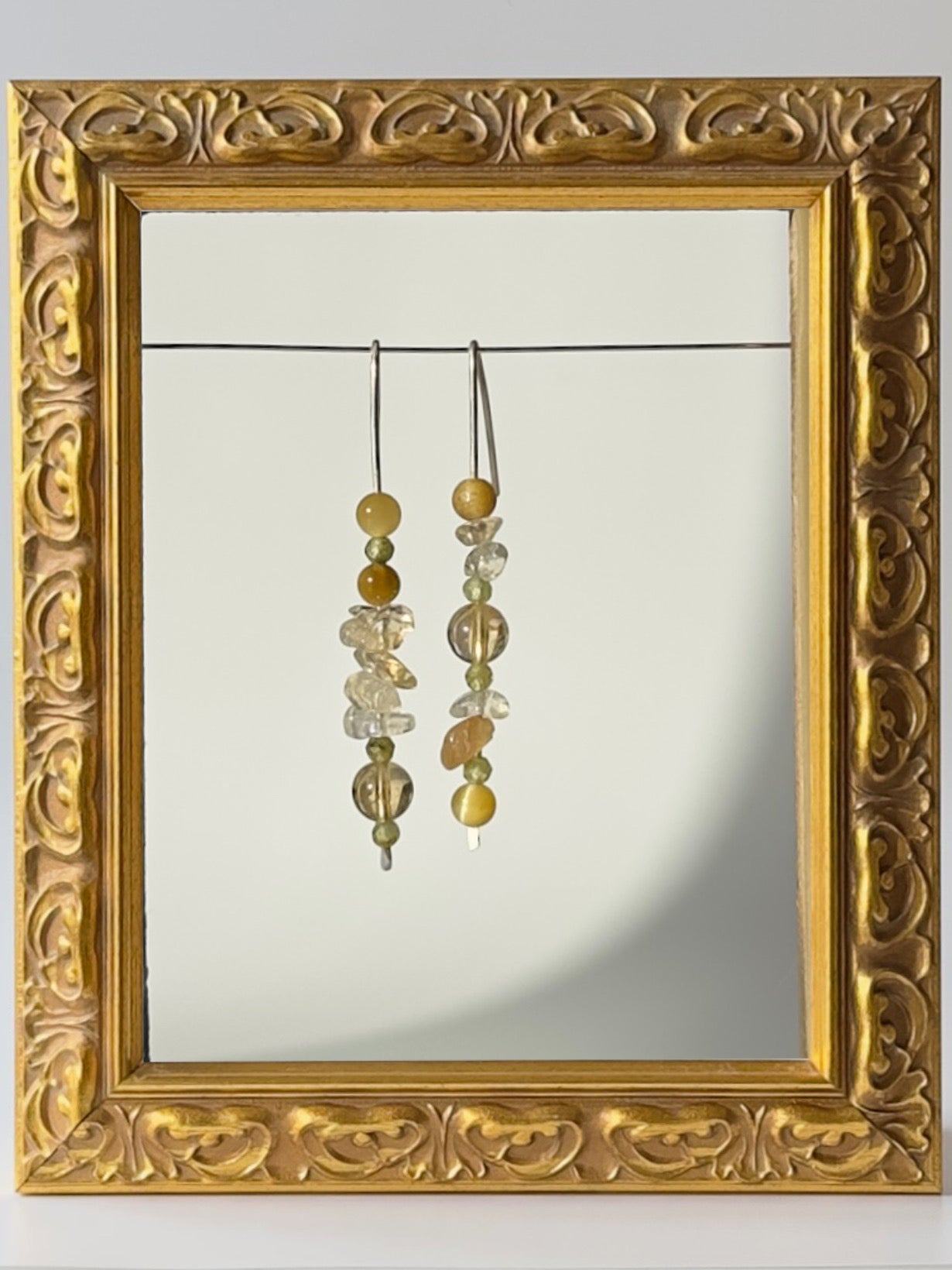 Gemini birthstone Healing crystal earrings for confidence and self-esteem