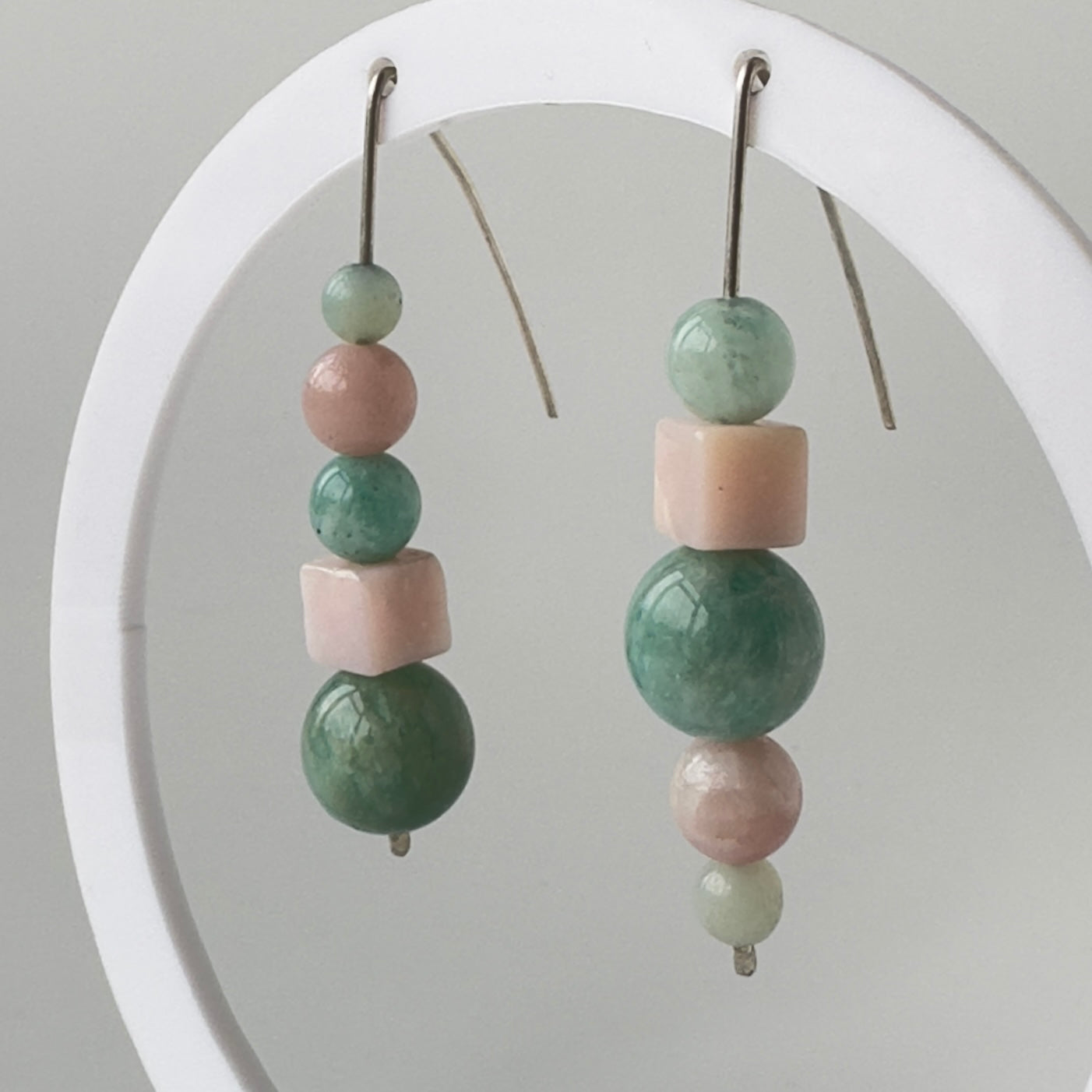 Healing Crystal & Sterling Silver Earrings for Stress Relief