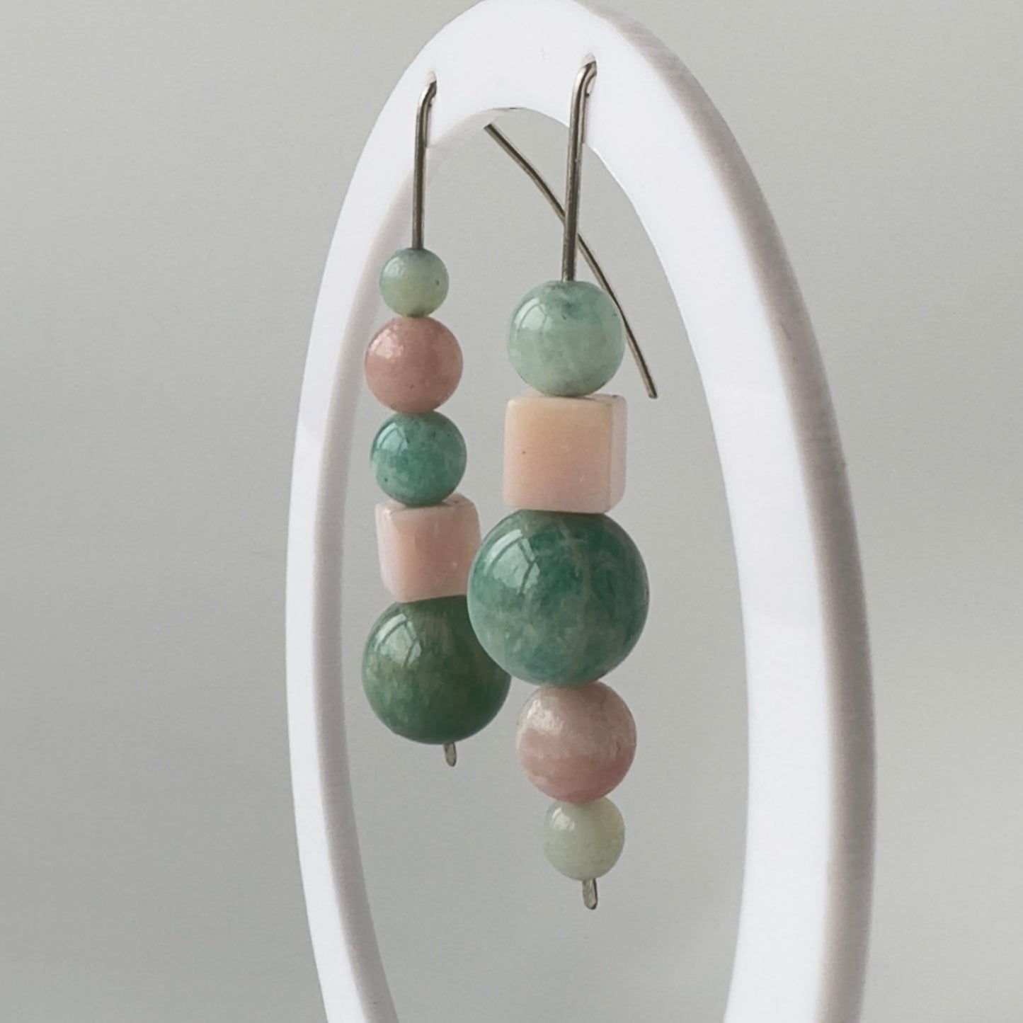 Healing Crystal & Sterling Silver Earrings for Stress Relief