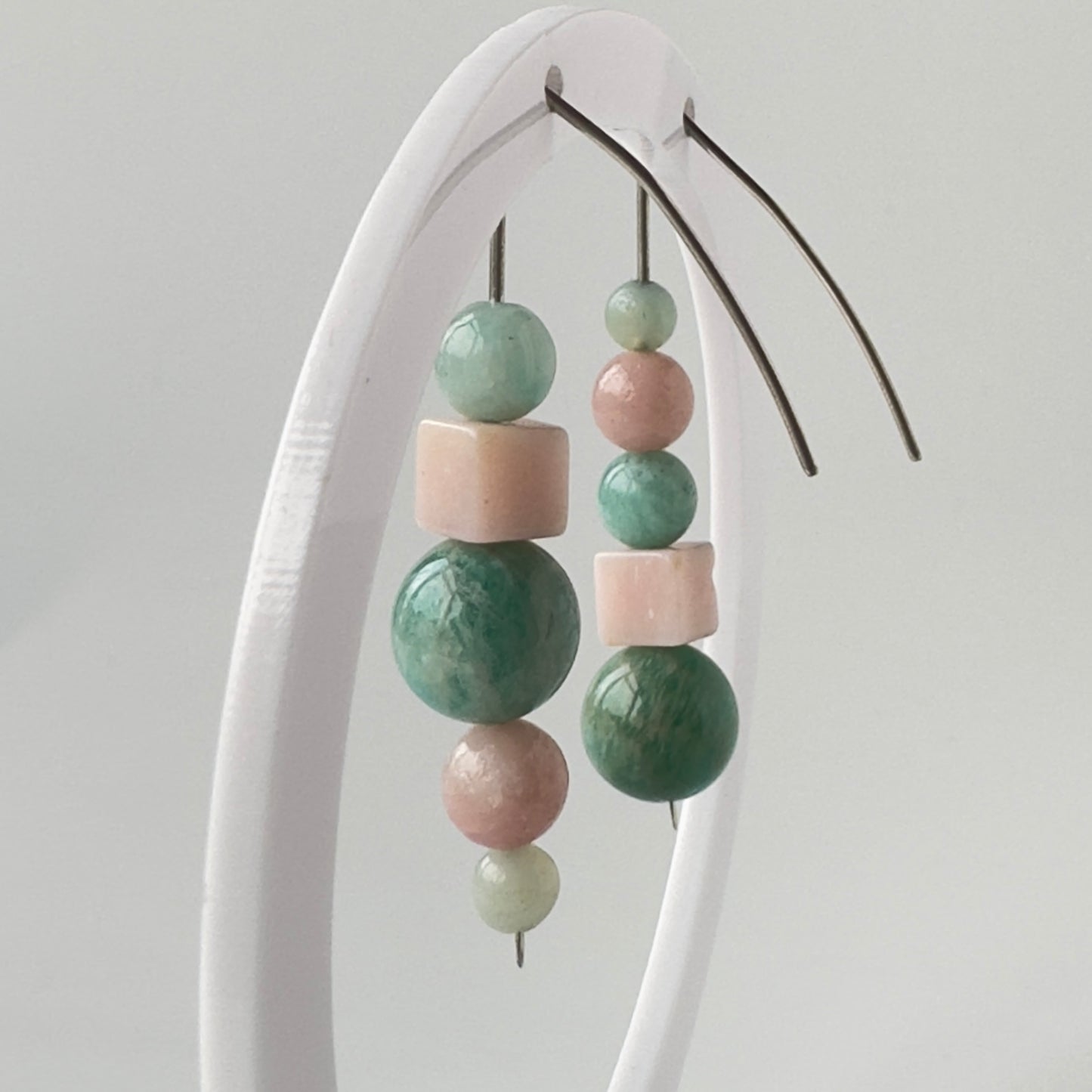 Healing Crystal & Sterling Silver Earrings for Stress Relief