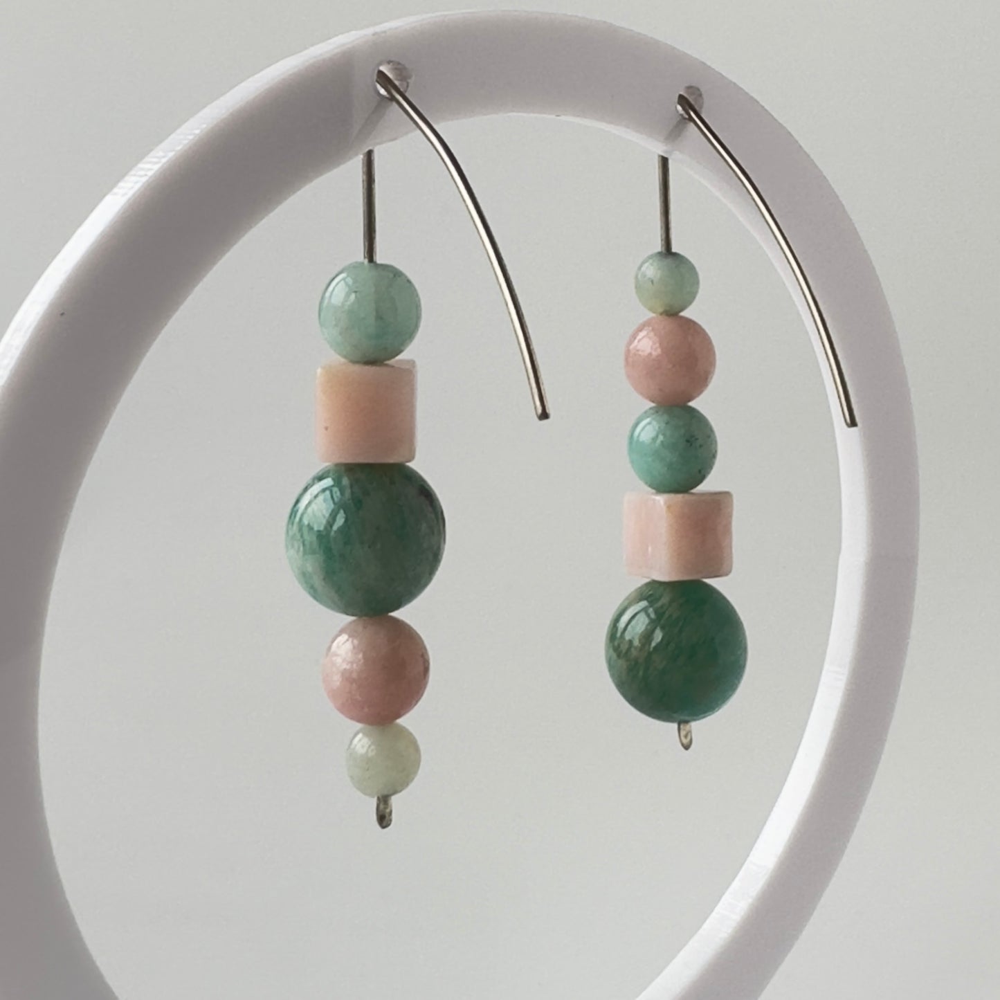 Healing Crystal & Sterling Silver Earrings for Stress Relief