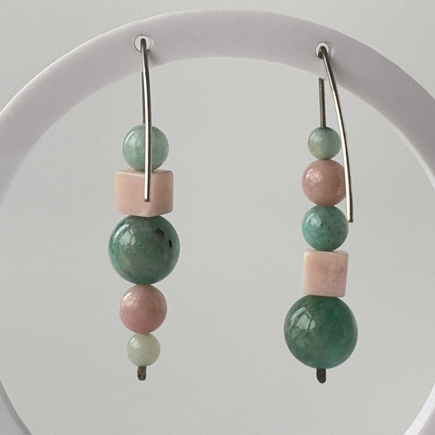 Healing Crystal & Sterling Silver Earrings for Stress Relief