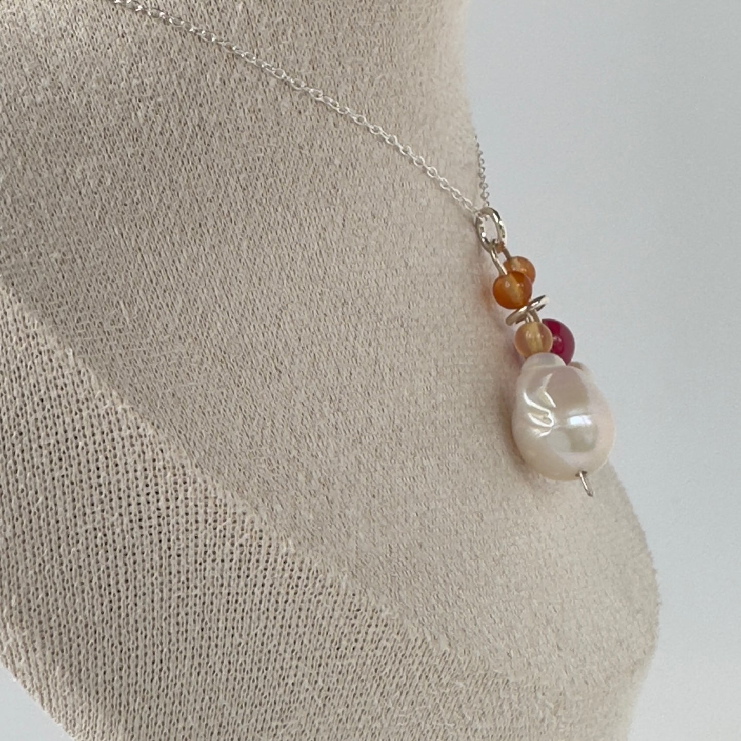 Healing Crystal & Sterling Silver Pendant for Strength and Courage with 18” chain