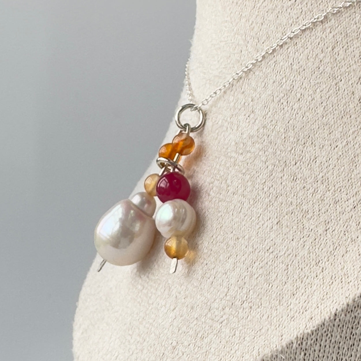 Healing Crystal & Sterling Silver Pendant for Strength and Courage with 18” chain