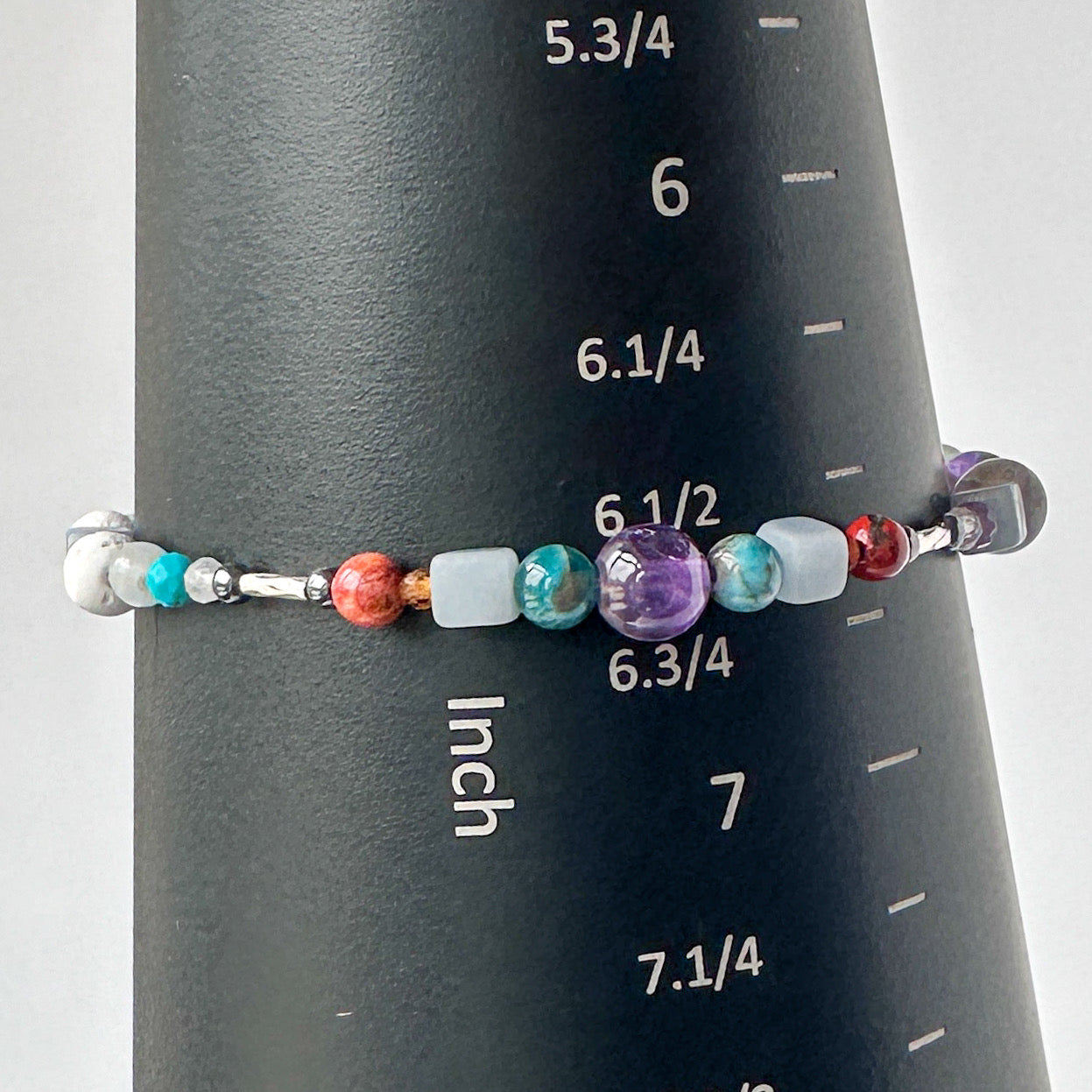 Healing Crystal & Sterling Silver bracelet for Determination & Willpower with Aromatherapy beads