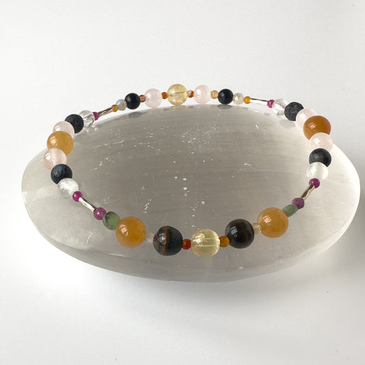 Leo Healing Crystal bracelet for Grief & Loss support