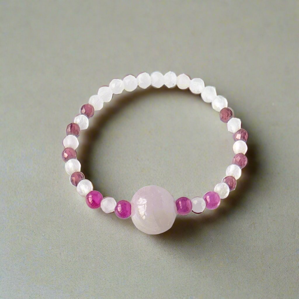 Leo birthstone Healing Crystal ring for Love and Compassion