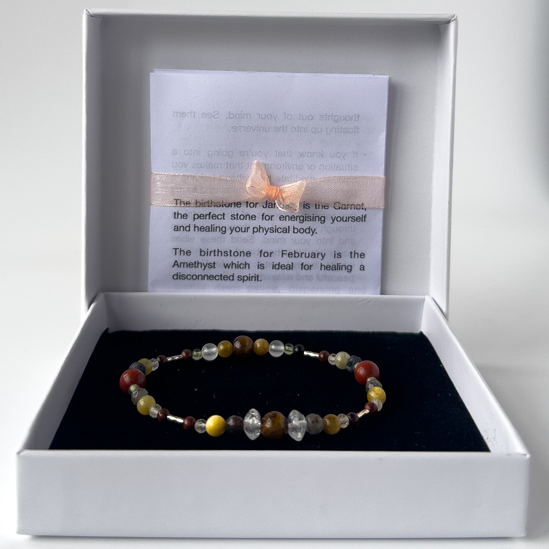 Libra Birthstone Healing Crystal bracelet for Confidence and Self-esteem in gift box