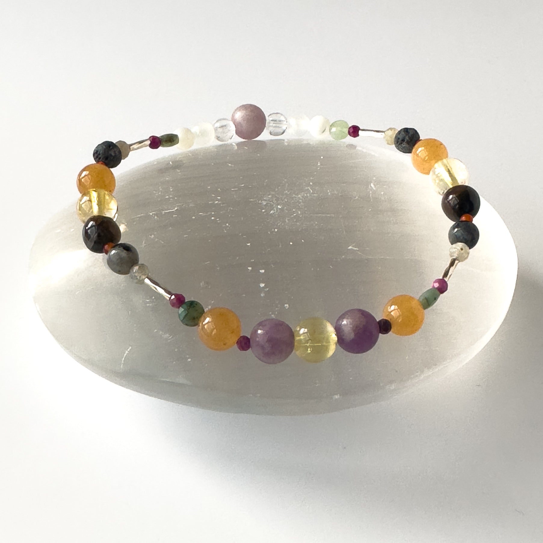 Libra Healing Crystal bracelet for Grief & Loss support