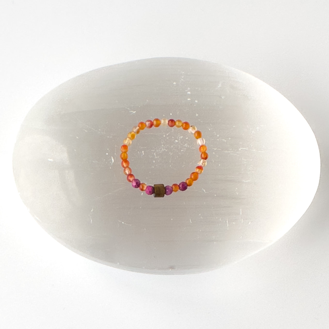 Libra birthstone Healing Crystal ring for Strength and Courage