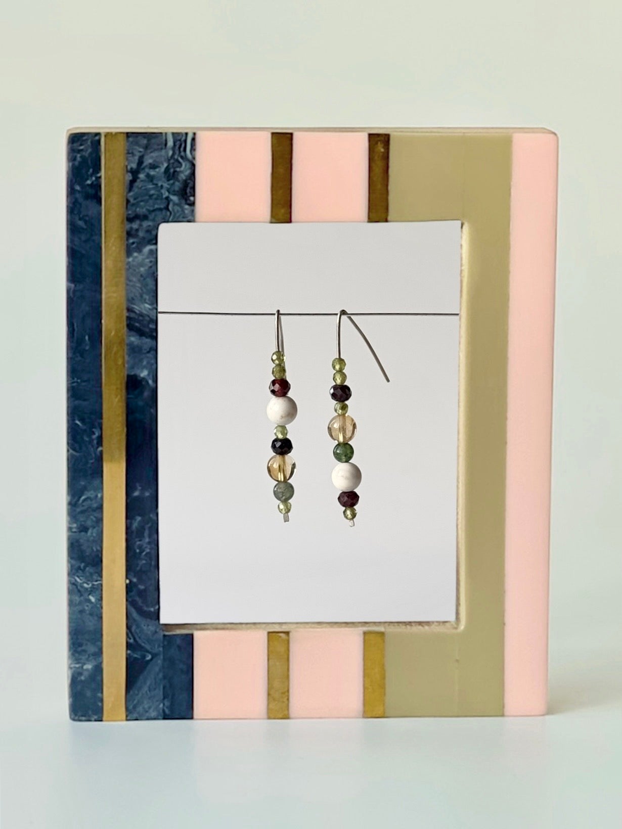 Virgo birthstone Healing Crystal earrings for Loe and Compassion