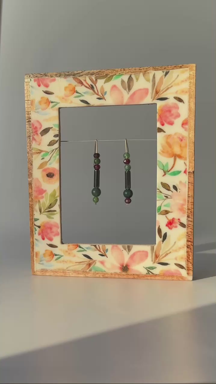 Video of Aquarius birthstone Healing Crystal earrings for Love and Compassion