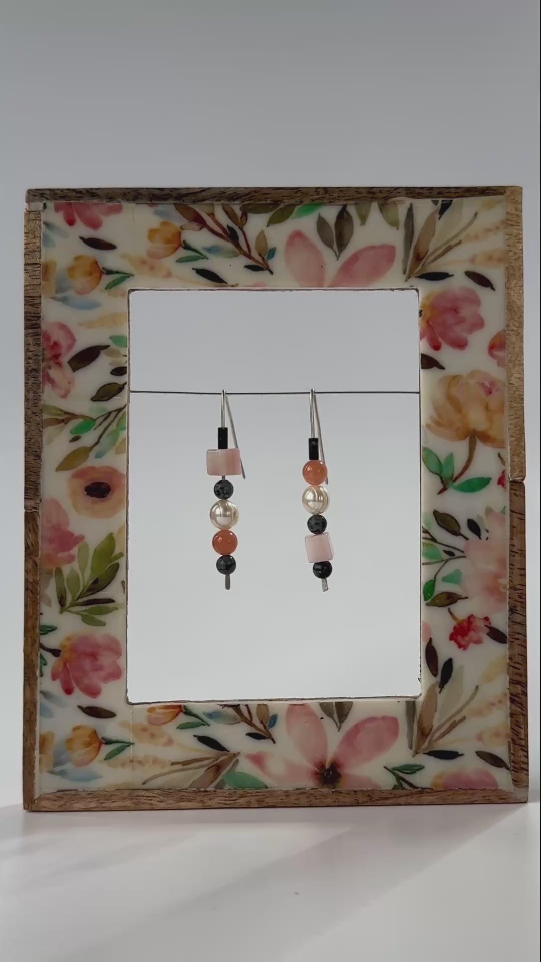 Video of Cancer Healing crystal earrings for stress relief
