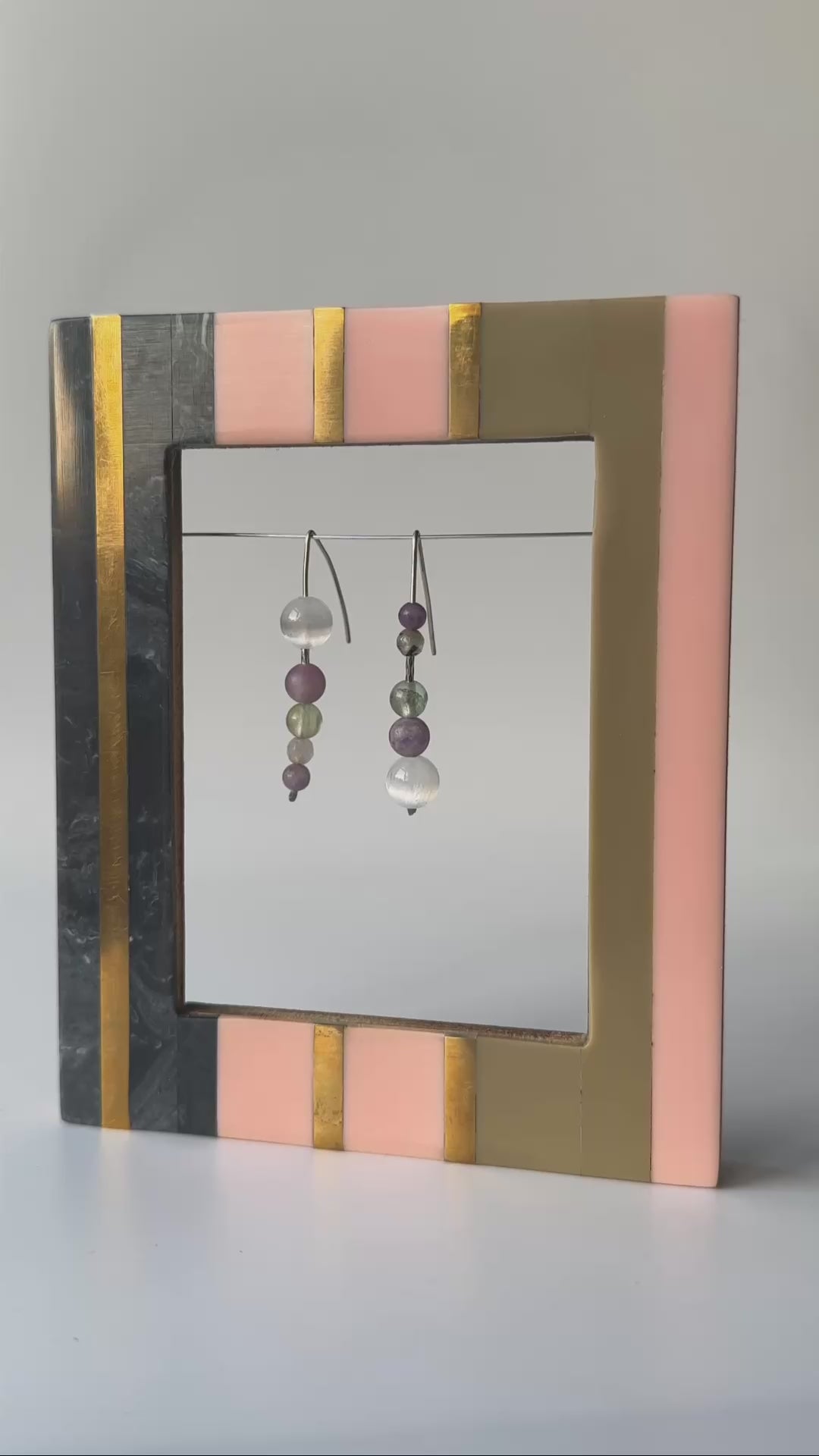 Video of Pisces Healing Crystal earrings for Confidence and Self-esteem