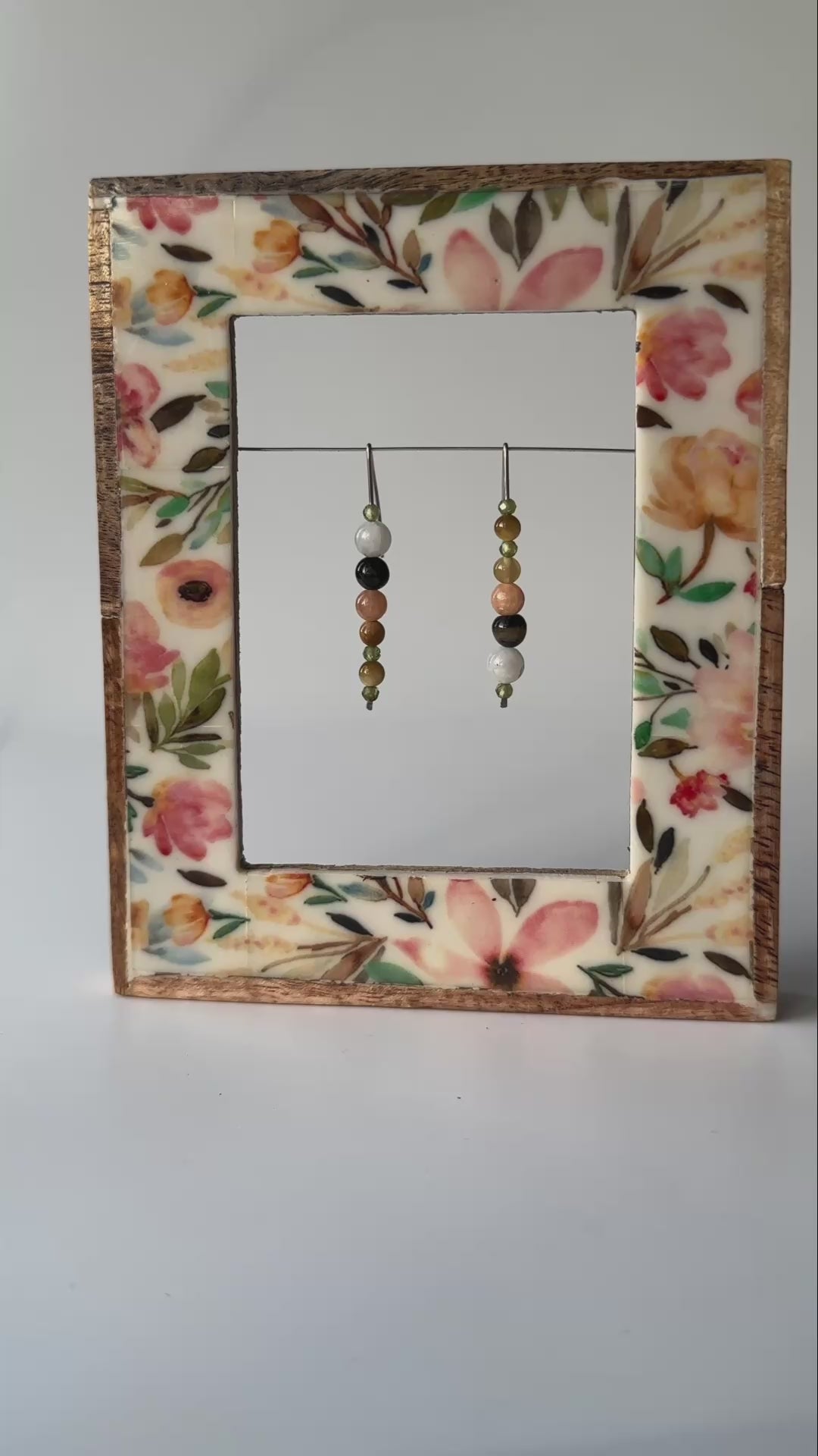 Video of Gemini Healing Crystal earrings for Calm and Stress Relief