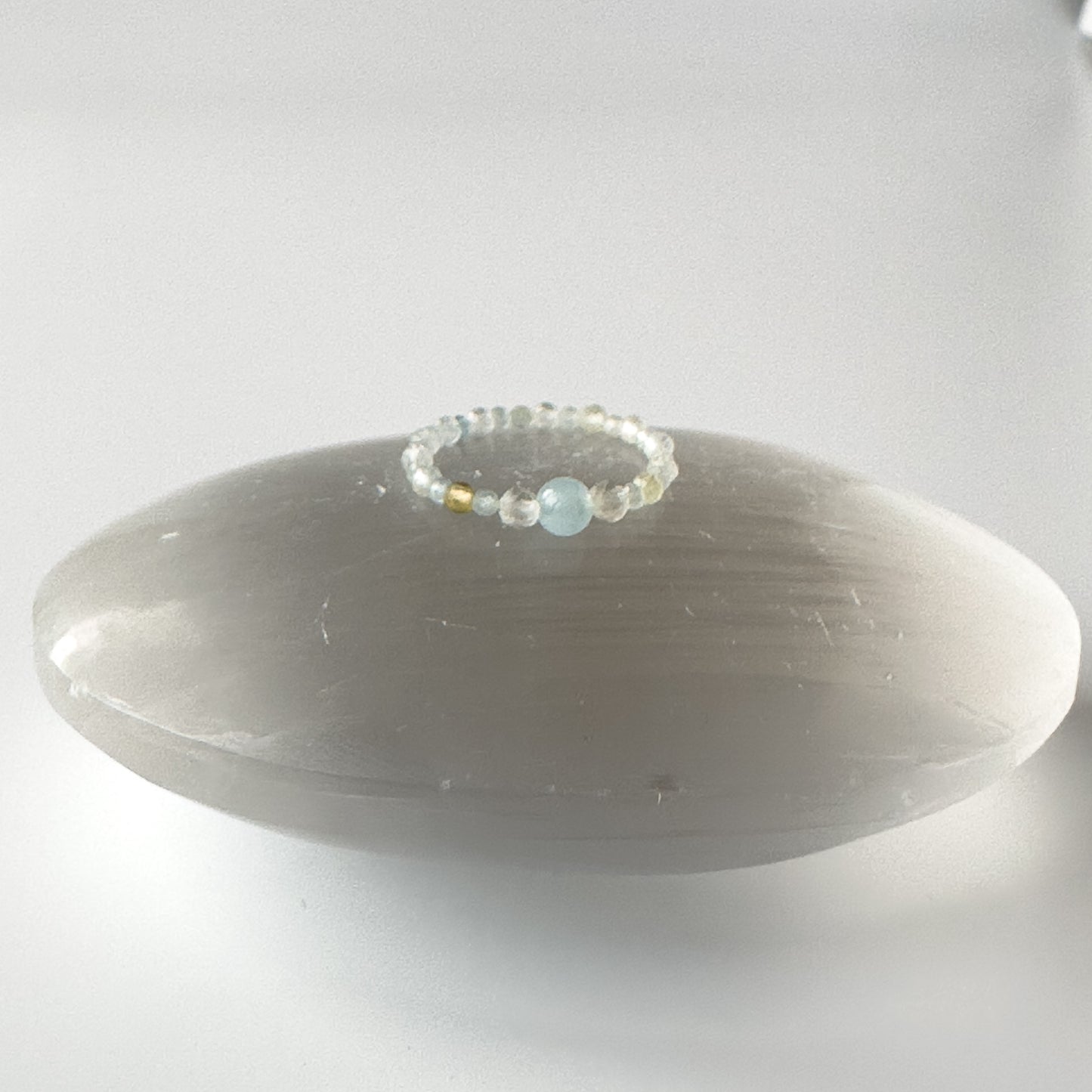 Courage Healing Crystal ring for Gemini, Aries, Libra or Scorpio