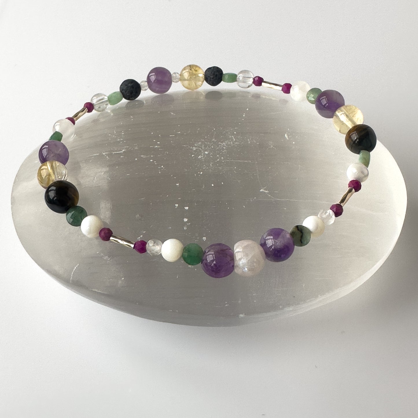 Gemini Healing Crystal bracelet for Grief & Loss support