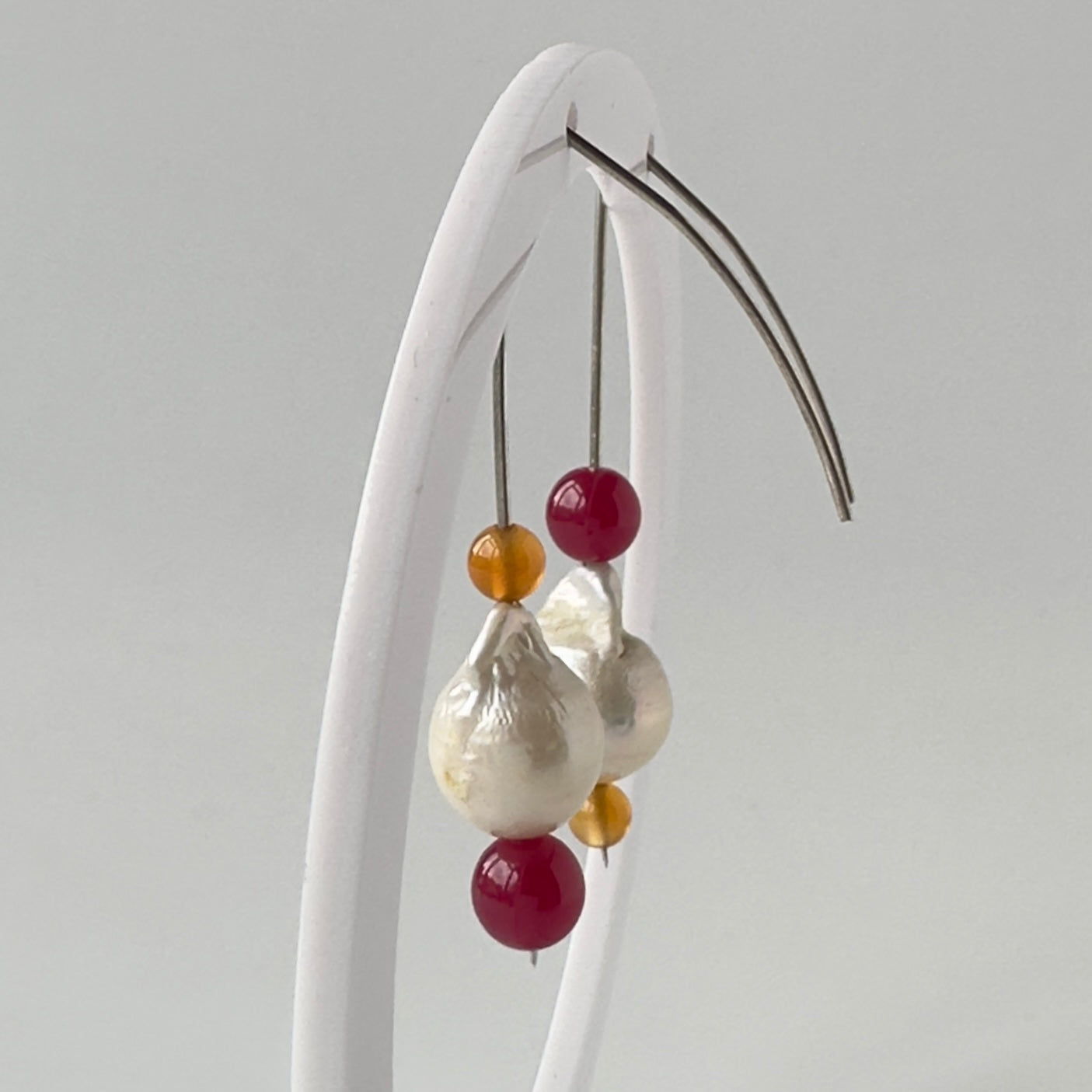 Healing Crystal & Sterling Silver Earrings for Strength & Courage