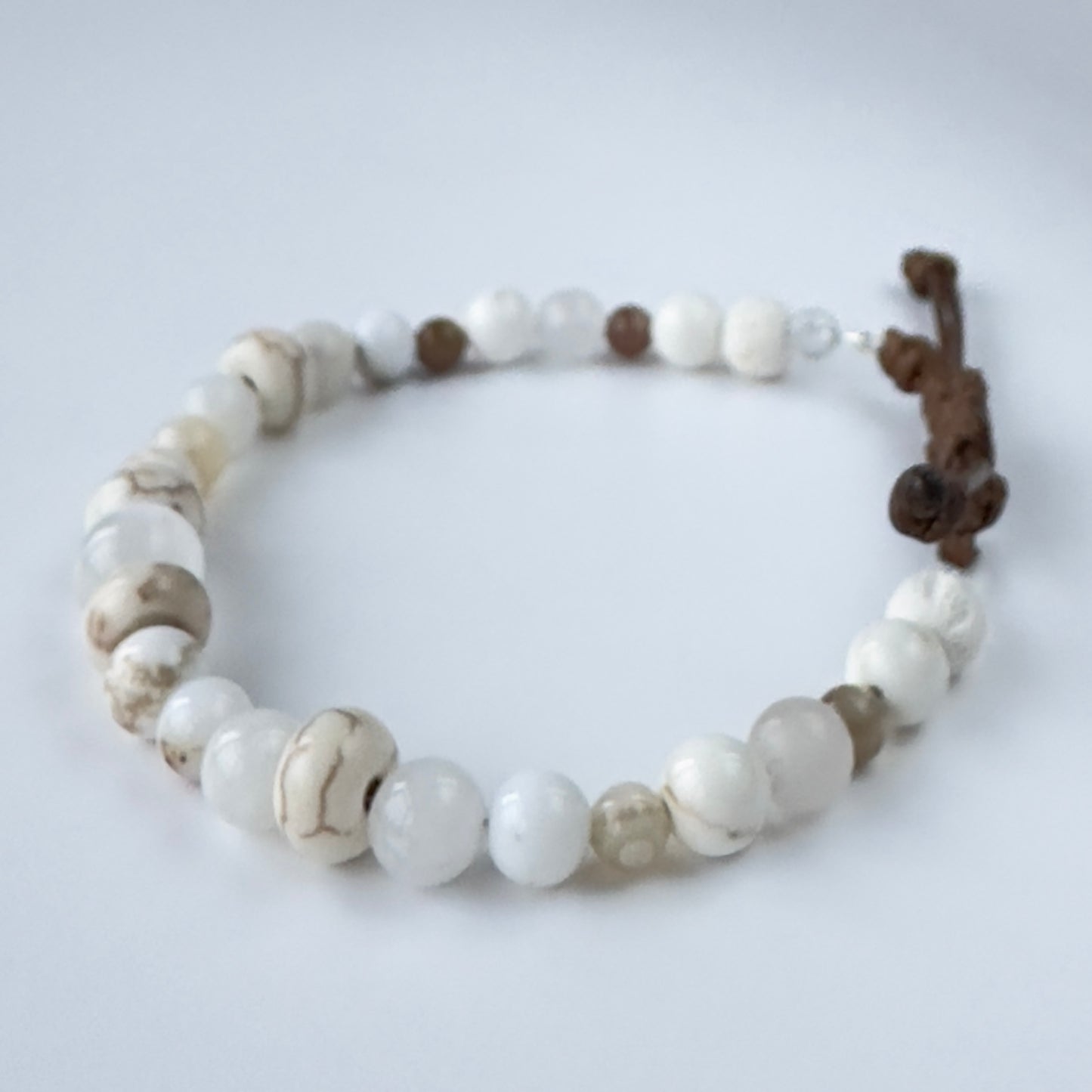 Unisex Healing Crystal Crown Chakra bracelets with aromatherapy beads