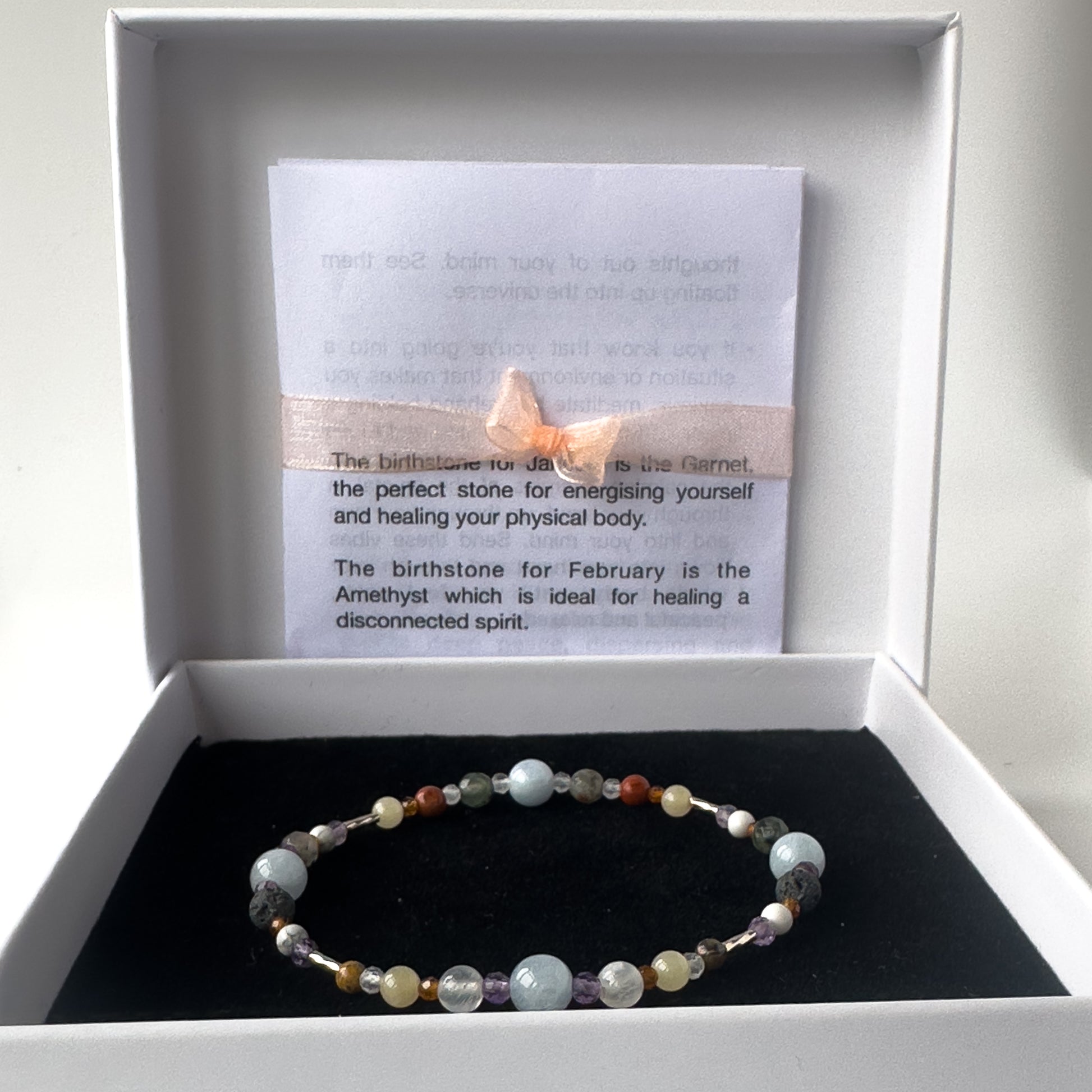 Aries Healing Crystal bracelet for Stress in box