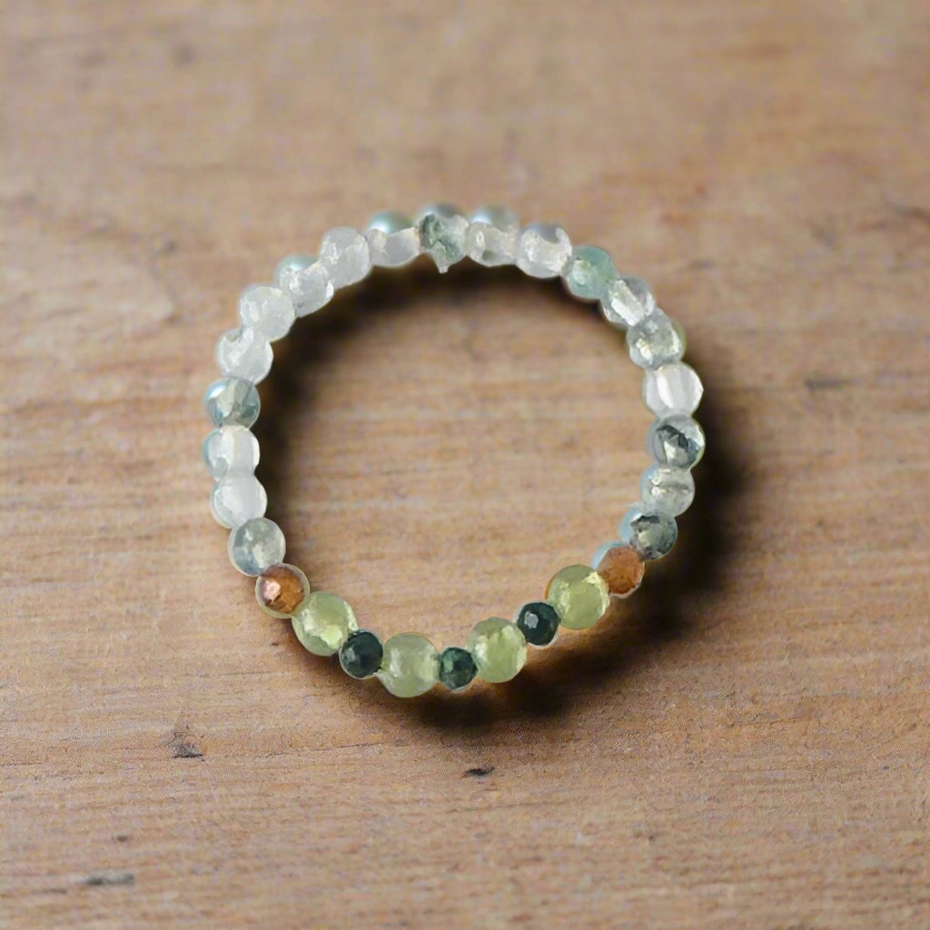 Love Healing Crystal ring for Capricorn or Scorpio