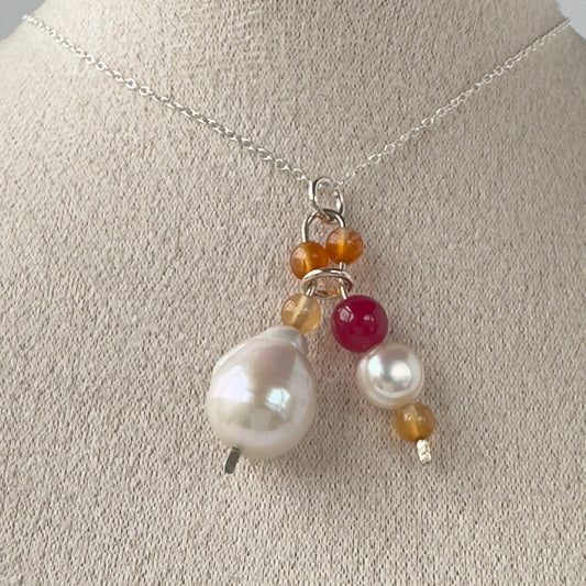 Healing Crystal & Sterling Silver Pendant for Strength and Courage with 18” chain