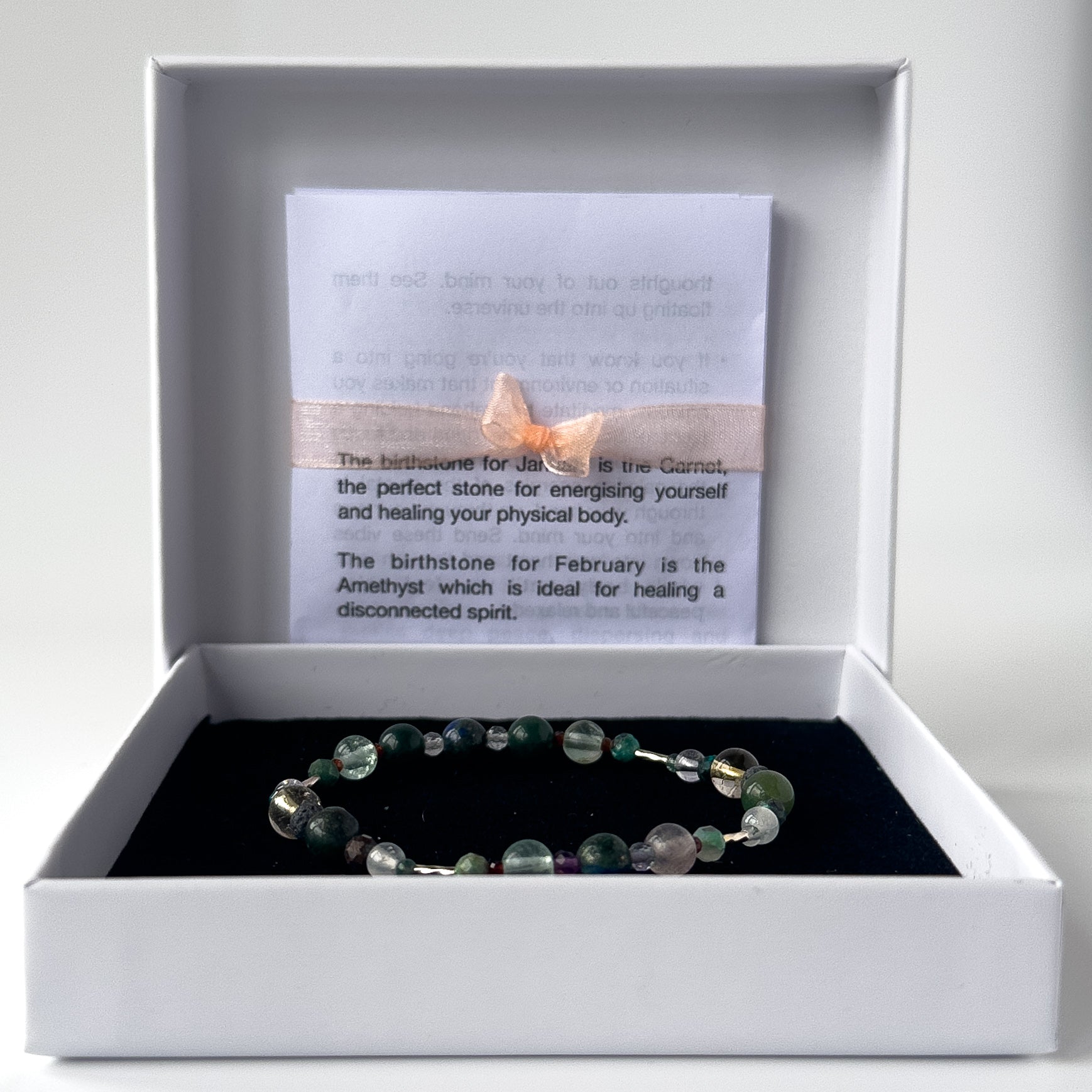 Virgo Birthstone Healing Crystal bracelet for Confidence and Self-esteem in gift box