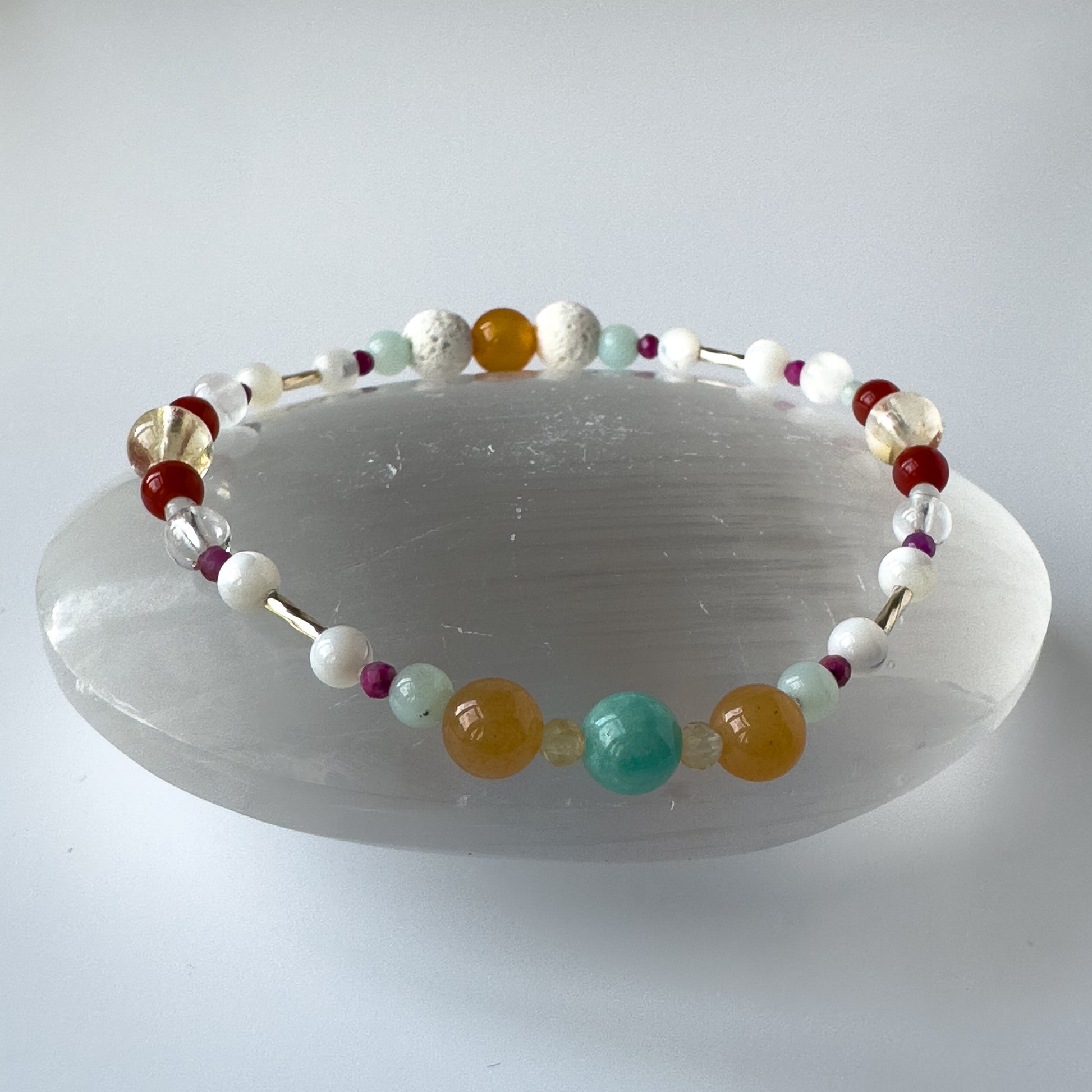 Virgo Healing Crystal bracelet for Grief & Loss support